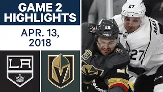 NHL Highlights | Kings vs. Golden Knights, Game 2 - Apr. 13, 2018