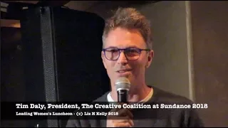 Sundance 2018 Tim Daly Praises Women at The Creative Coalition Leading Womens Luncheon