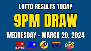 9PM Lotto Result Today March 20, 2024 (Wednesday) Ez2 Swertres PCSO