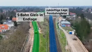Etappenziel geschafft - Blankenfelde wieder mit S-Bahn Anschluss