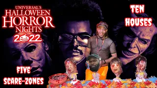Halloween Horror Nights 2022,  (All Houses & Scare Zones) Universal Studios Orlando Florida