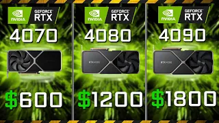 RTX 4070 vs RTX 4080 vs RTX 4090 (Core i9-13900K)