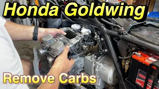 Honda Goldwing | Remove Carburetors 🛵