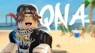 MM2 500 subs QNA!! + (face reveal)