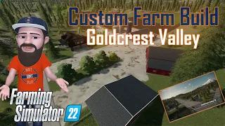 Goldcrest Valley Perfect CUSTOM Farm Build | Complete Starter Farm Rebuild |#FarmingSimulator22