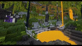 Lush Cave with Mineshaft