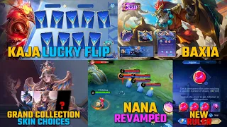 Kaja Epic Lucky Flip, Baxia Skin S30, Nana Molina Revamped,Grand Collection October & More Update