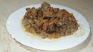 Как приготовить куриную печень с гречкой вкусно и просто