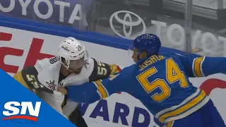 Blues' Dakota Joshua Decks Reaves And Gets Into Tilt With Kolesar