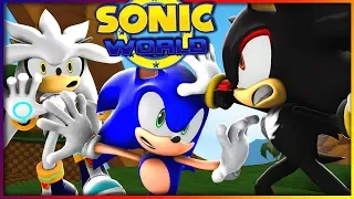 Sonic, Shadow & Silver Play SONIC WORLD! - SILVER THE LOSER!!