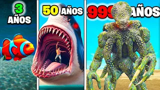 SOBREVIVÍ 999 AÑOS como MONSTRUOS MARINOS en GTA 5