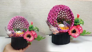 DIY Birds Nest Making idea 🐥 | DIY Bird House | Birds showpiece hanging | Wall Hanging craft ideas