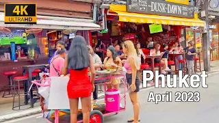 PATONG BEACH Phuket April 2023 - Bangla Road - Phuket Thailand 2023 - 4K Walking Tour