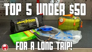 TOP 5 accessories you MUST HAVE for a long motorcycle TRIP | Under $50!