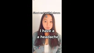 I have a headache|Short and useful Chinese phrases|basic Chinese