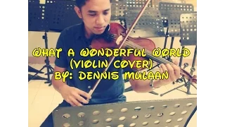 What a Wonderful World by Louis Armstrong (Violin Cover)