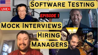 Mock Interviews for Software Testing Jobs in the US with QA Hiring Managers