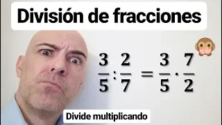 CÓMO DIVIDIR FRACCIONES DE FORMA MUY SENCILLA. División por el método de la inversa