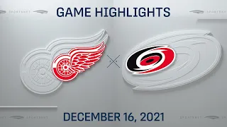 NHL Highlights: Red Wings vs. Hurricanes - Dec. 16, 2021