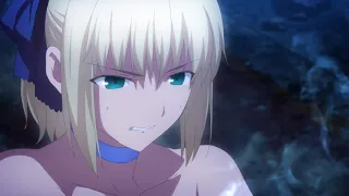 All Saber scenes captured by Caster [Saber in wedding dress] - Blu Ray scenes