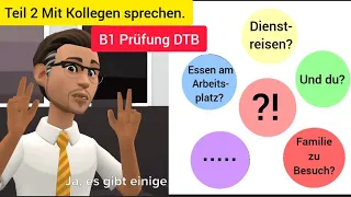 Mündliche Prüfung B1/ Teil 2 Mit Kollegen sprechen/ B1 DTB