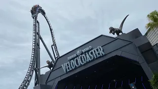 Velocicoaster Single Riders vs Regular Line!