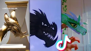 😱THE AMAZING Paper Dragon 🔥Puppet TikTok Compilation #72