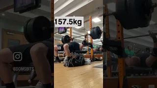 157.5kg bench press then 120kg x 10 reps