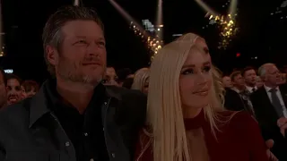 Blake Shelton and Gwen Stefani at the ACM Awards 2018
