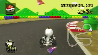 Mario Kart Wii Gameplay on SNES Mario Circuit 3 (HD Dolphin Emulator)