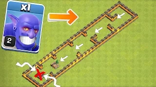 1 TROOP ONLY!! | TRY TO OUTRUN THE SHRINK TRAP!! | Clash of clans!!