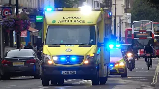 London Ambulance response vehicles emergency lights + sirens [collection]