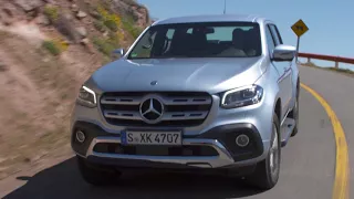 Mercedes-Benz X-Class Driving Video in Diamond silver metallic