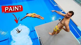 BUBBLES test from ALL heights in swimming pool | ASSASIN’S CREED in real life