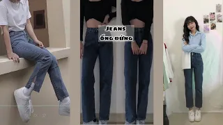 SHOPEE HAUL |Quần jeans ống đứng siêu hottt 😍|