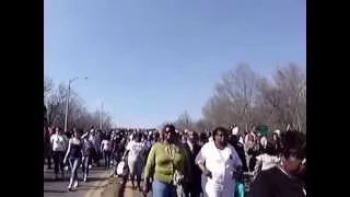 Crossing the Edmund Pettus Bridge 2014