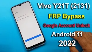 Vivo Y21T FRP Bypass Android 11 || Vivo Y21T Google Account Unlock Without Pc 2022