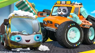 Stinky Monster Truck Song | Car Wash Song | Car Cartoon | Kids Songs | BabyBus - Cars World