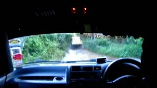 Jayce Dips in Water and Mud and Drifts Offroad - Inside Camera RAV4