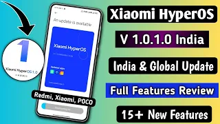 Xiaomi HyperOS India & Global Update V1.0.1.0 Full Features Review, Top 15+ New Features, India 🇮🇳