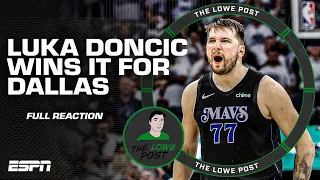 REACTION to Luka Doncic's game-winning shot vs. Timberwolves | The Lowe Post