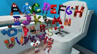 🚽 TOILET ALL CURSED ALPHABET LORE (A-Z) FAMILY SPARTAN KICKING Garry's Mod