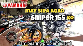 Sniper 155vva nasira | TIK-TAK SOUND! SOLVED | upgrade ng cam-bearing!