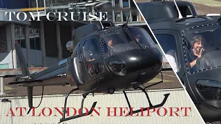 Tom Cruise lands his AS350 helicopter at London Heliport N9FJ