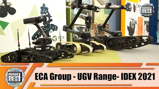 IDEX 2021 ECA Group from France presents it full range of UGVs Unmanned Ground Vehicles