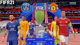 FIFA 21 | PSG vs Manchester United - Messi vs Ronaldo - UEFA Champions League Final - Full Gameplay