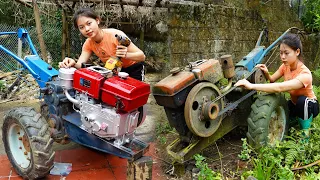 TIMELAPSE: Genius girl repairs and restores engines to help villagers