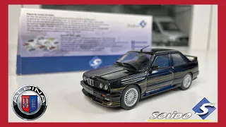 1:43 Alpina B6 3.5S (BMW E30 M3 / black) - Solido [Unboxing]