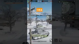 PANTHER goes 1 VS 6 in Tank Company #shorts