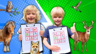 PLAY ANIMAL BINGO with Sky and Finn